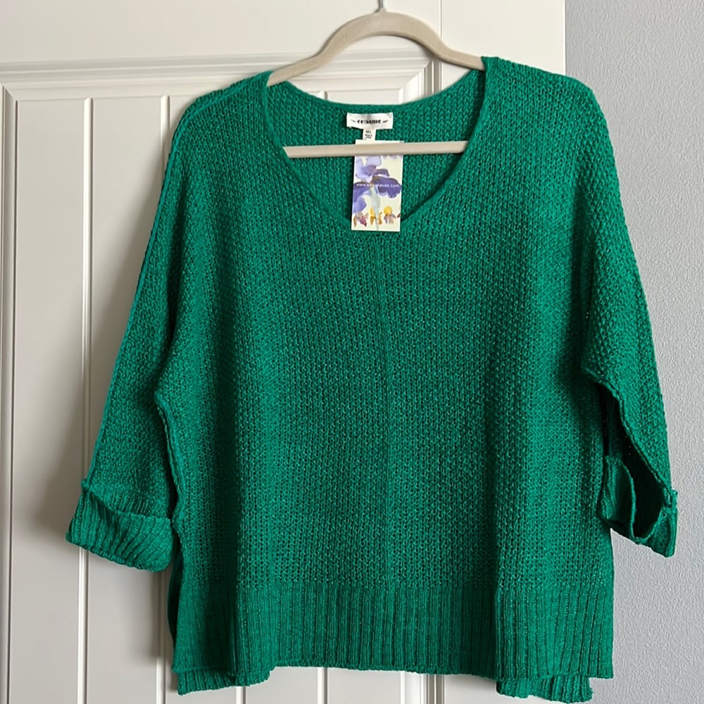 NWT Lightweight Green Sweater